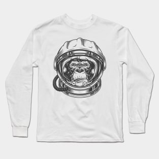 Astronaut Gorilla Long Sleeve T-Shirt